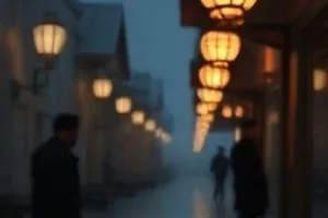 温差记录封面：门框上用粉笔写满的温度数字与夜色窗景