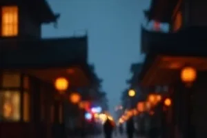 折叠城市笔记封面：两张对照的城市夜景地图与测绘笔